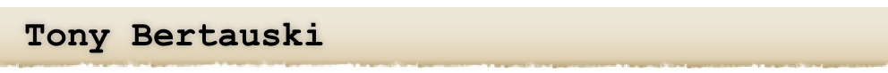 Tony Bertauski